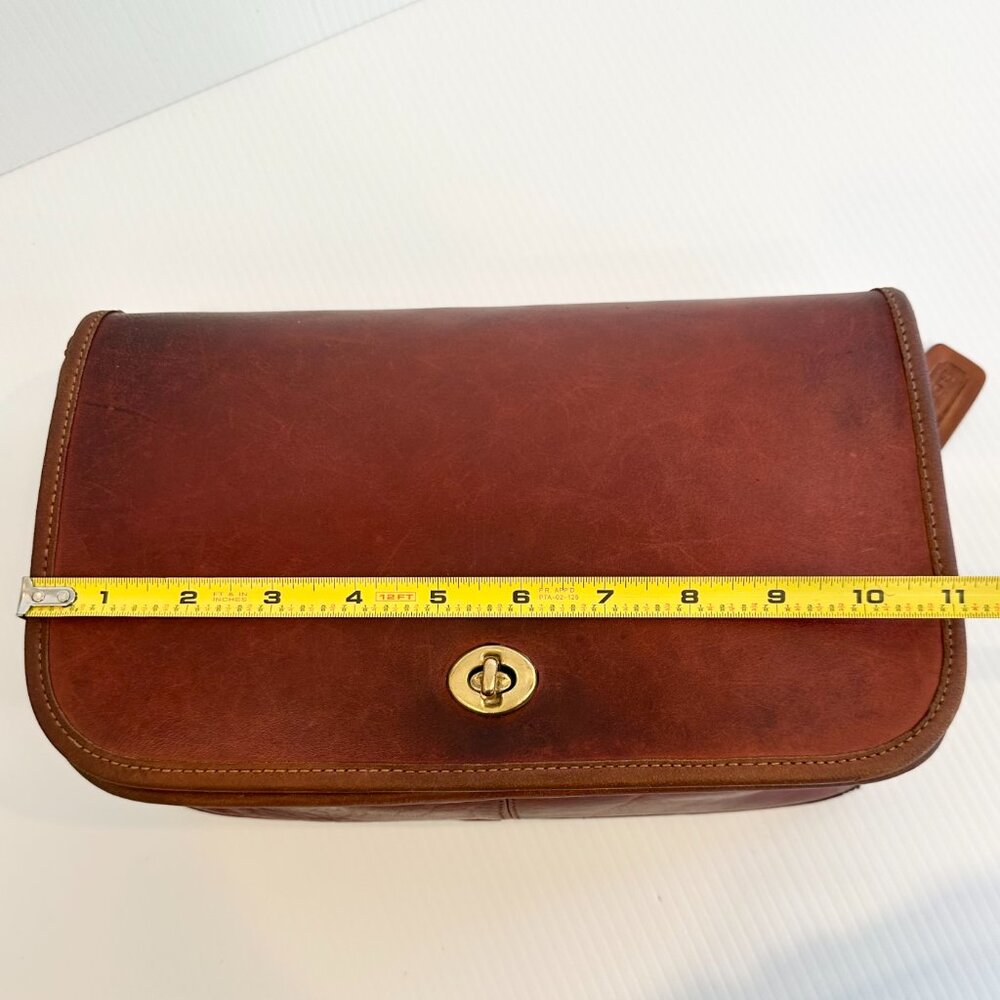 Vintage COACH Convertible Clutch Bag New York City British Tan 70/80s - Picture 8 of 16